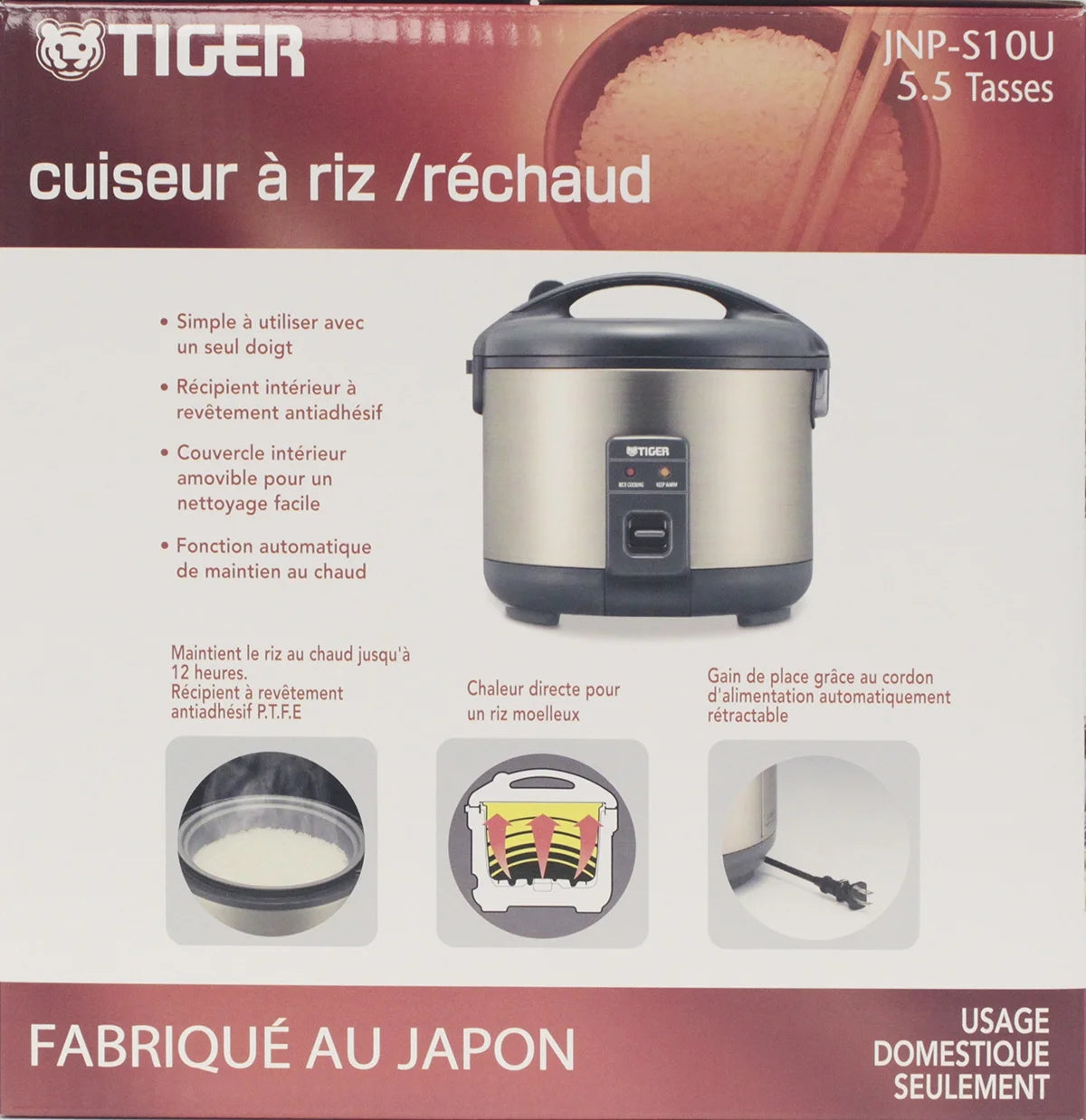 Tiger Electronics JNPS-55U 3 Cup Rice Cooker