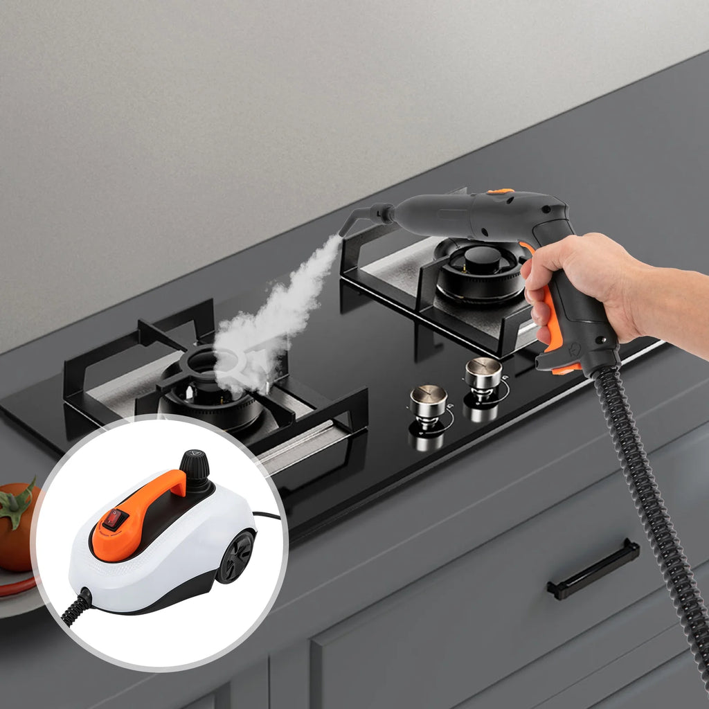 TOOL1SHOoo Steam Cleaner,Electric Household Steamer,High Pressure Multipurpose Rolling Cleaning Machine For carpet Upholstery Floor Car Detailing Home Interior