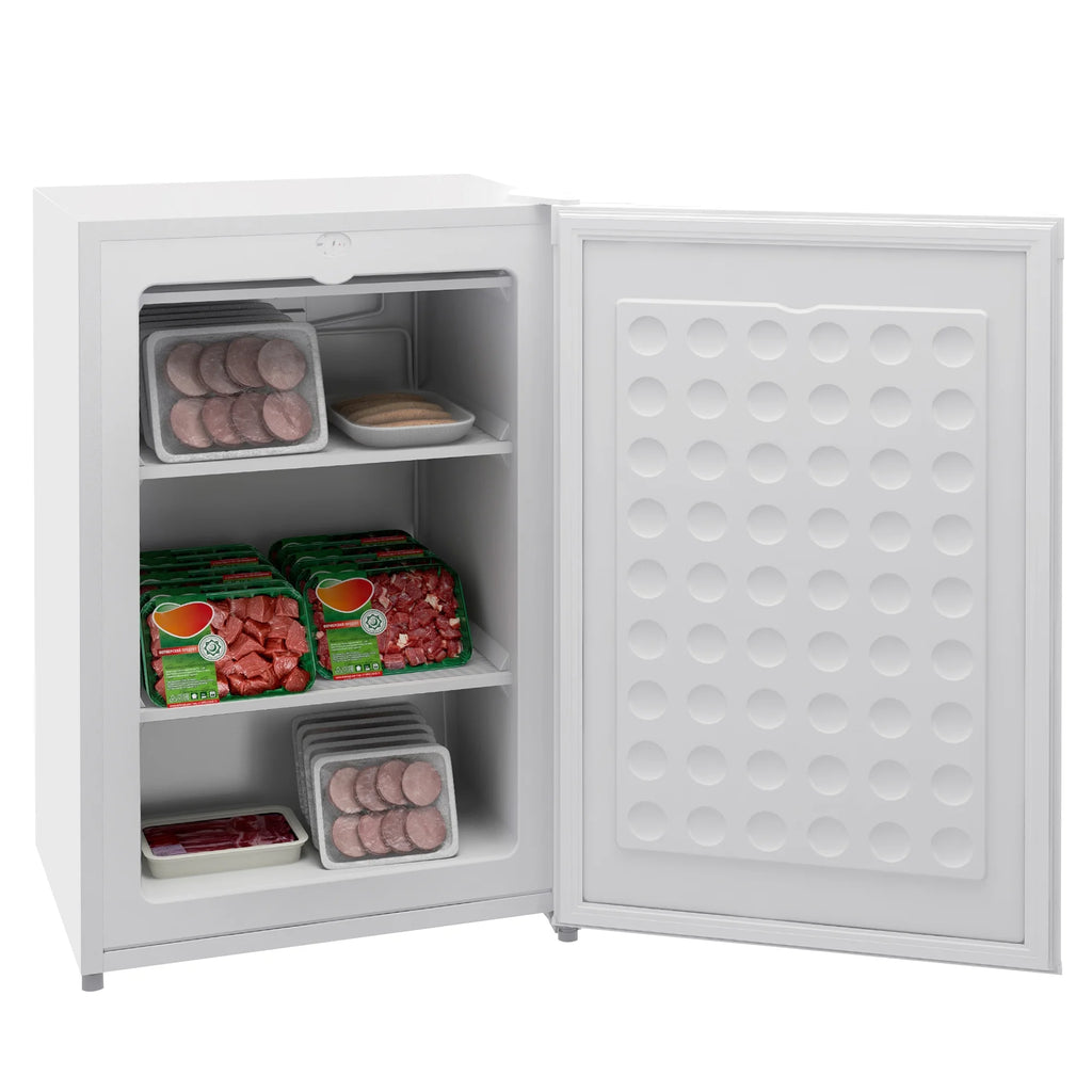 HOMCOM 3 Cu Ft Mini Freezer, Reversible Door, Under Counter Freezer, Black