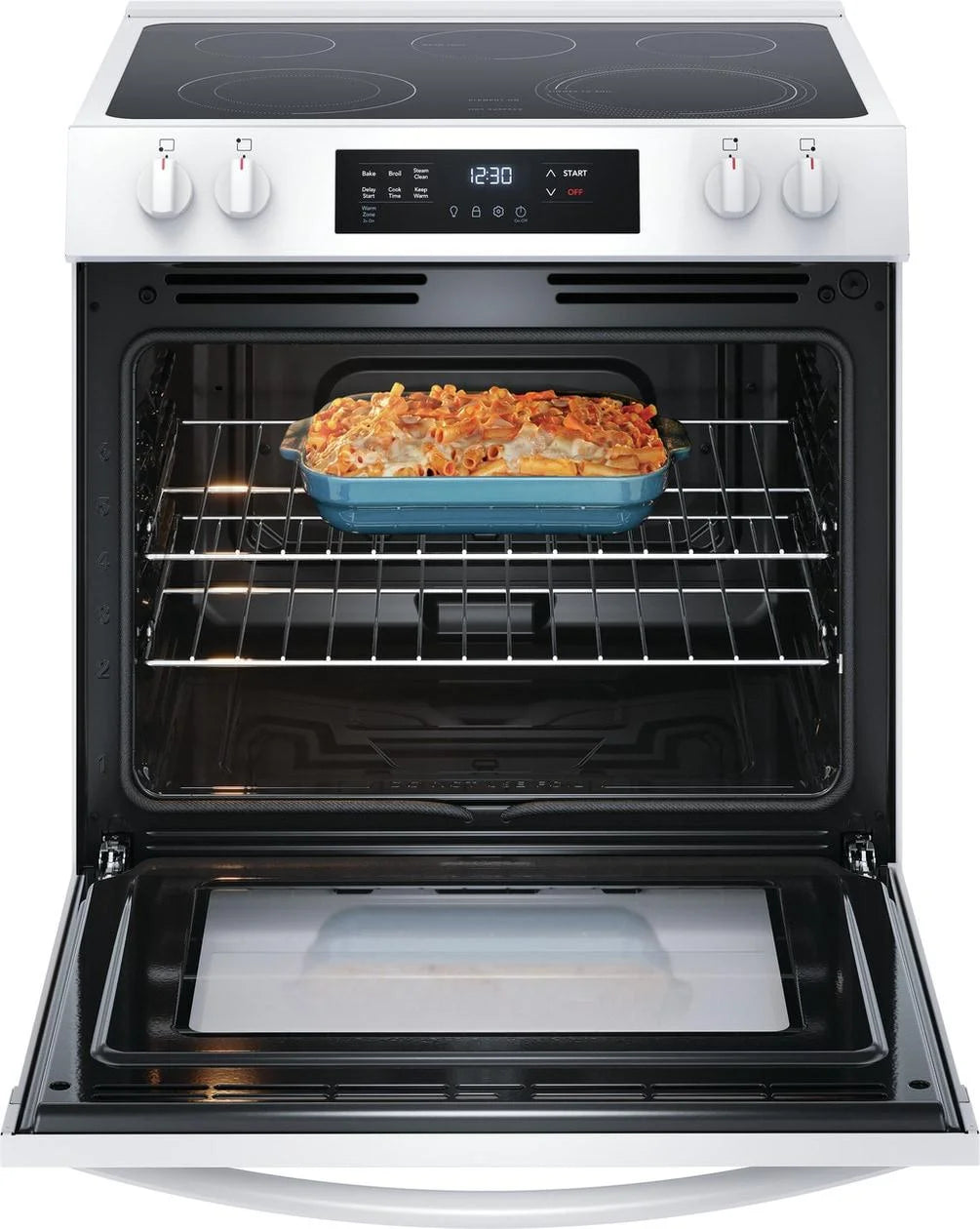 Frigidaire FCFE3062AW 30" Electric Range with Steam Clean