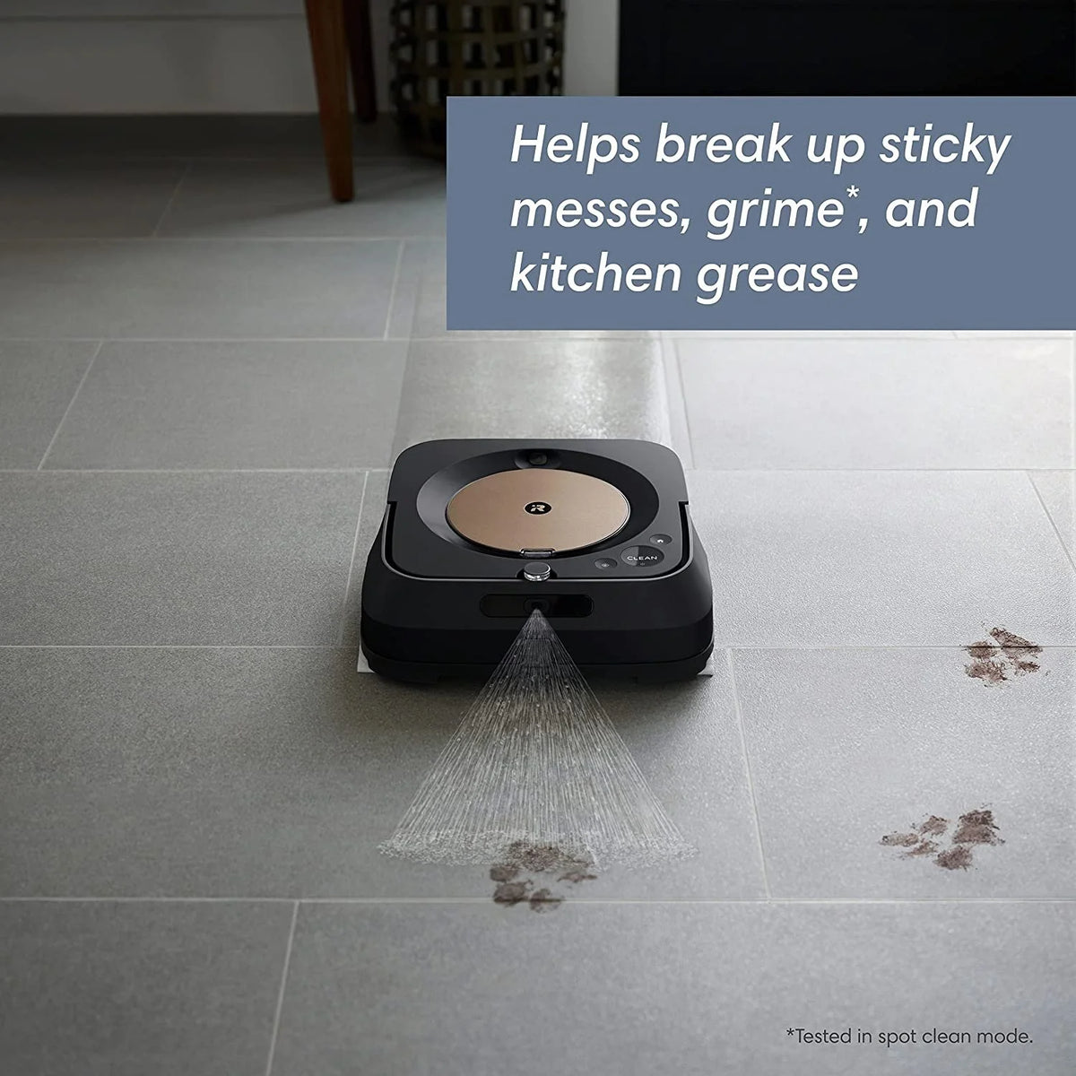 iRobot Braava Jet M6 6012 Ultimate Robot Mop- Wi-Fi Connected, Precision Jet Spray, Smart Mapping, Compatible with Alexa, Ideal for Multiple Rooms, Recharges and Resumes