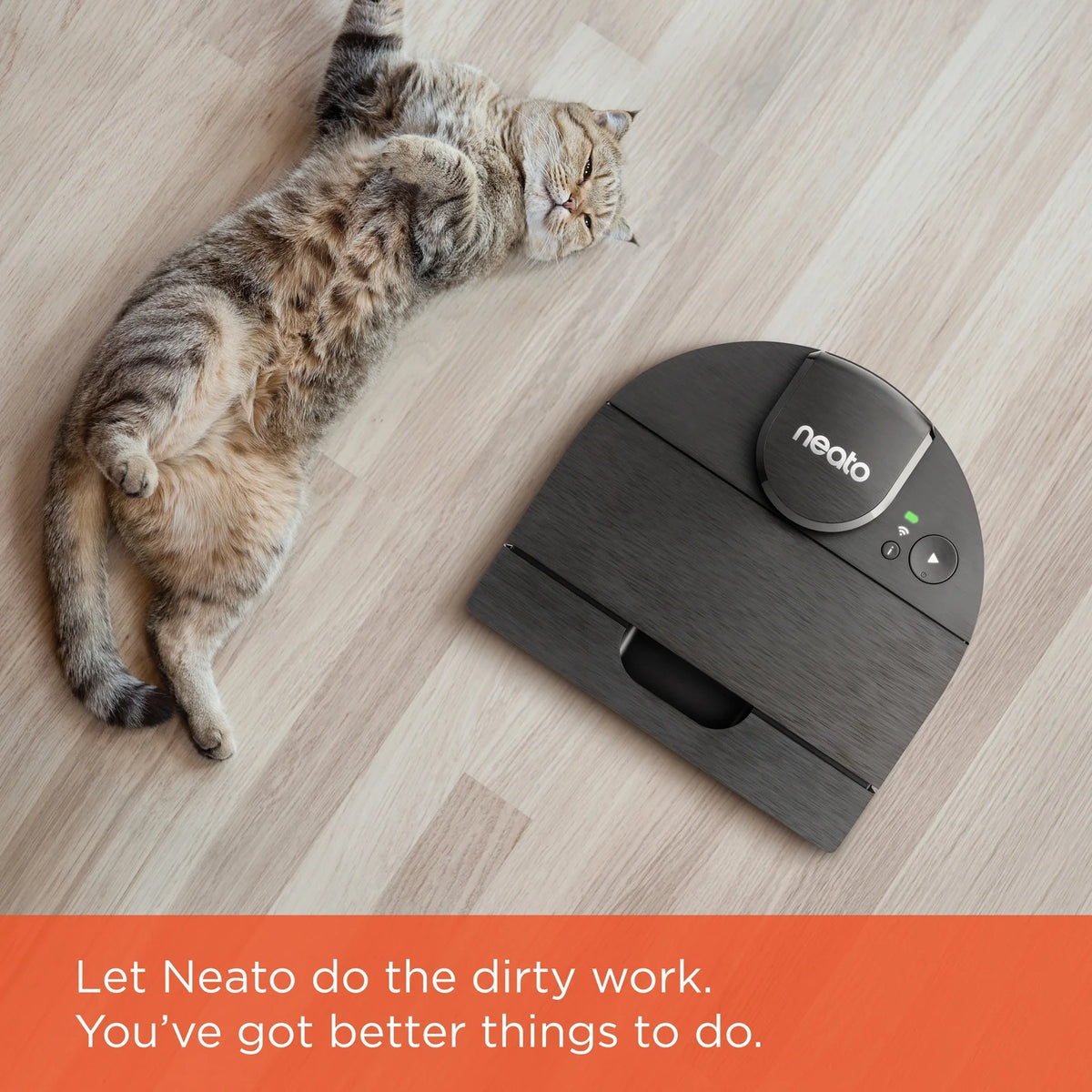 Open Box Neato D9 Intelligent Robot Vacuum Wi-Fi Connected with LIDAR Navigation in Black
