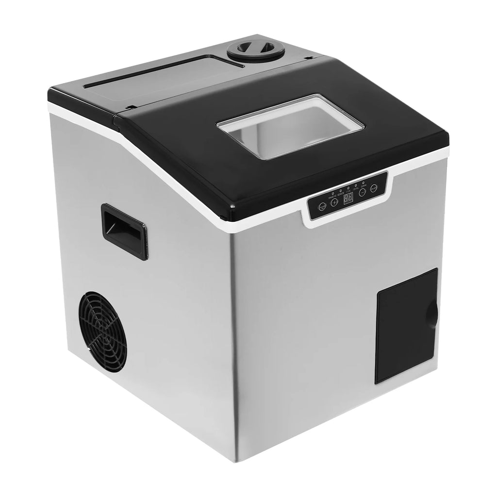Corded Electric Ice Cube Maker, Tabletop Ice Maker, Crushed Ice and Ice Cube Maker ZBS-20 with LCD Display