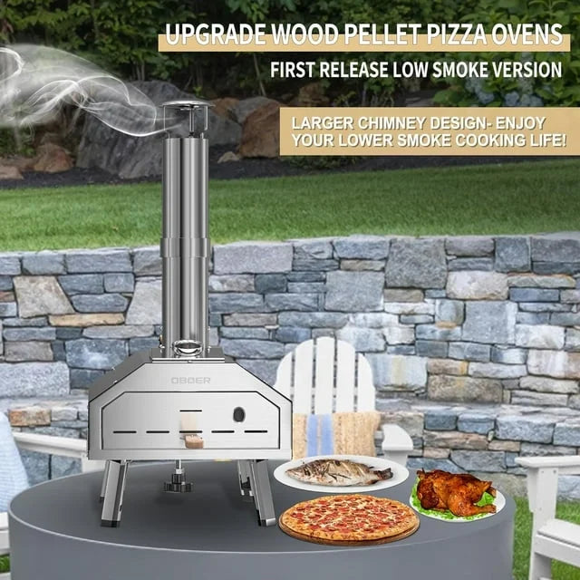 Lilypelle 16�� Dual-Fuel Outdoor Pizza Oven, Portable