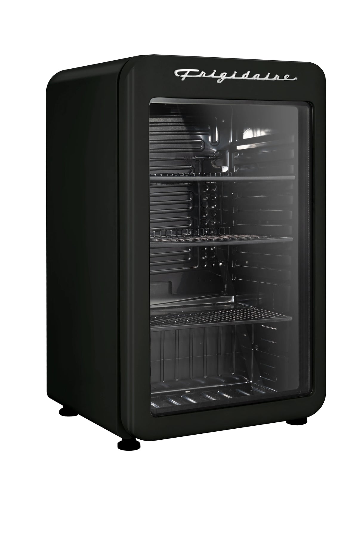 Frigidaire 3.3 Cu. Ft. Retro Refrigerator, Glass Door, Black