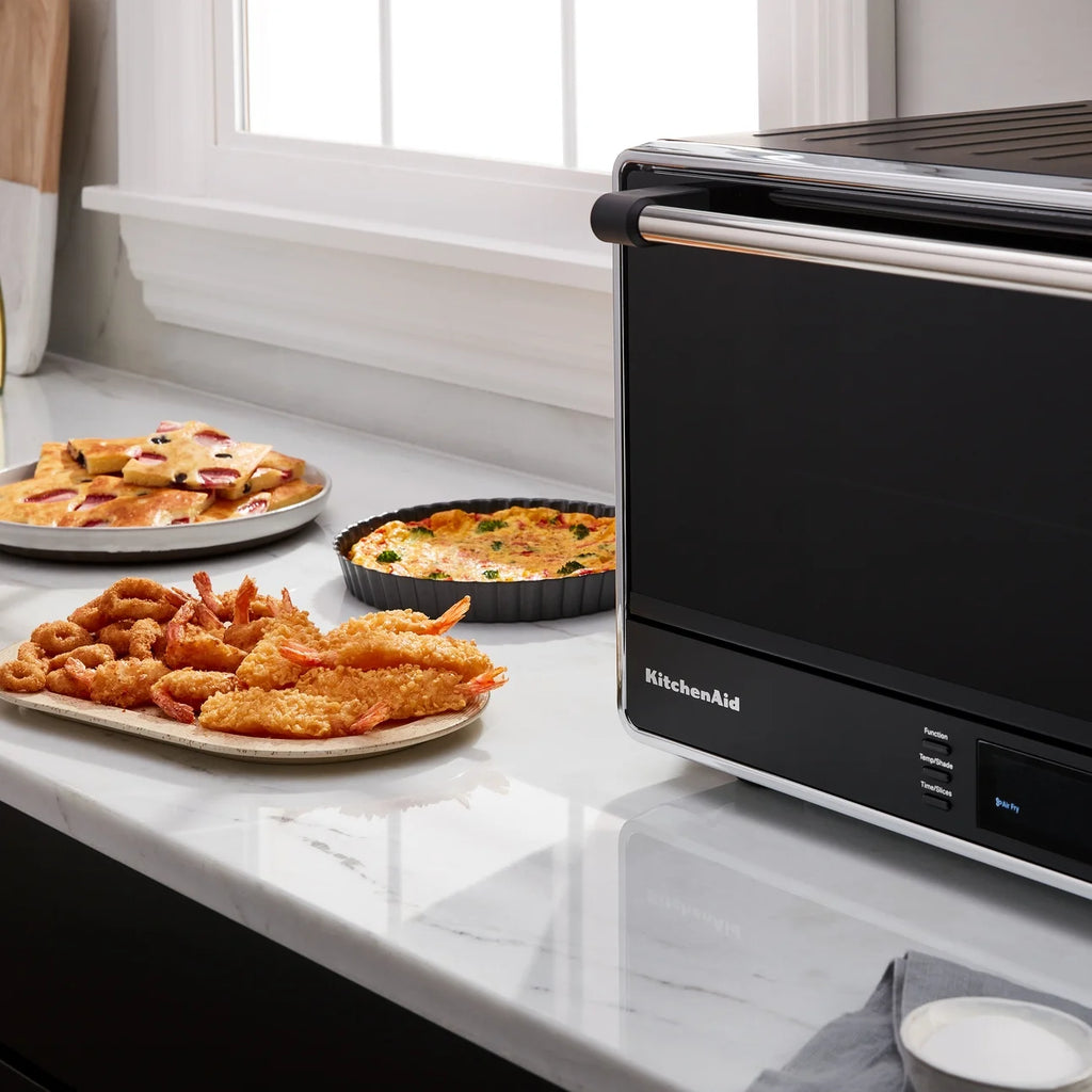 KitchenAid Dual Convection Countertop Oven with Air Fry and Temperature Probe, Black Matte, KCO224BM