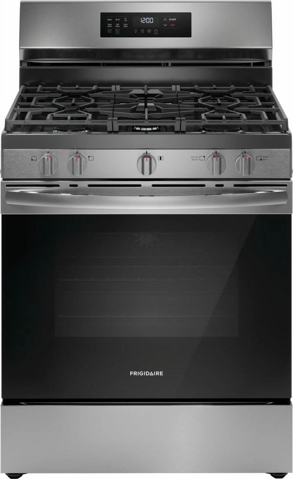 Frigidaire FCRG3083AS 30" Wide Slide-In Gas Range with Air Fry, Stainless Steel