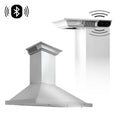 ZLINE 36 in. Wall Mount Range Hood in Stainless Steel with Crown Molding (KBCRN-36)