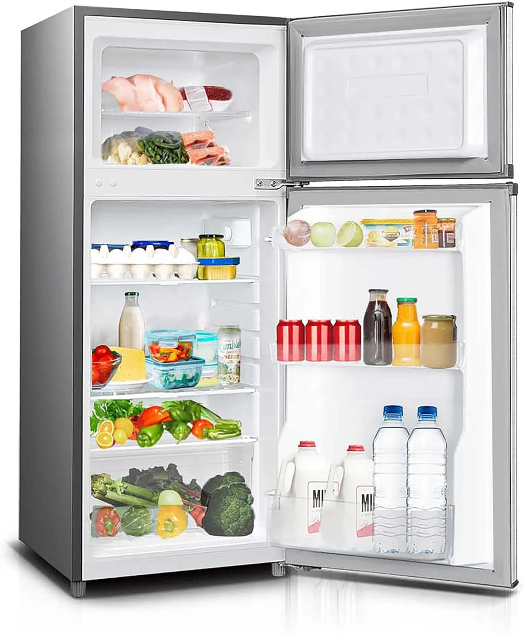 2-Gig RC-2450SLG 4.5 cu. ft. Compact Mini Refrigerator with Top Mount Freezer