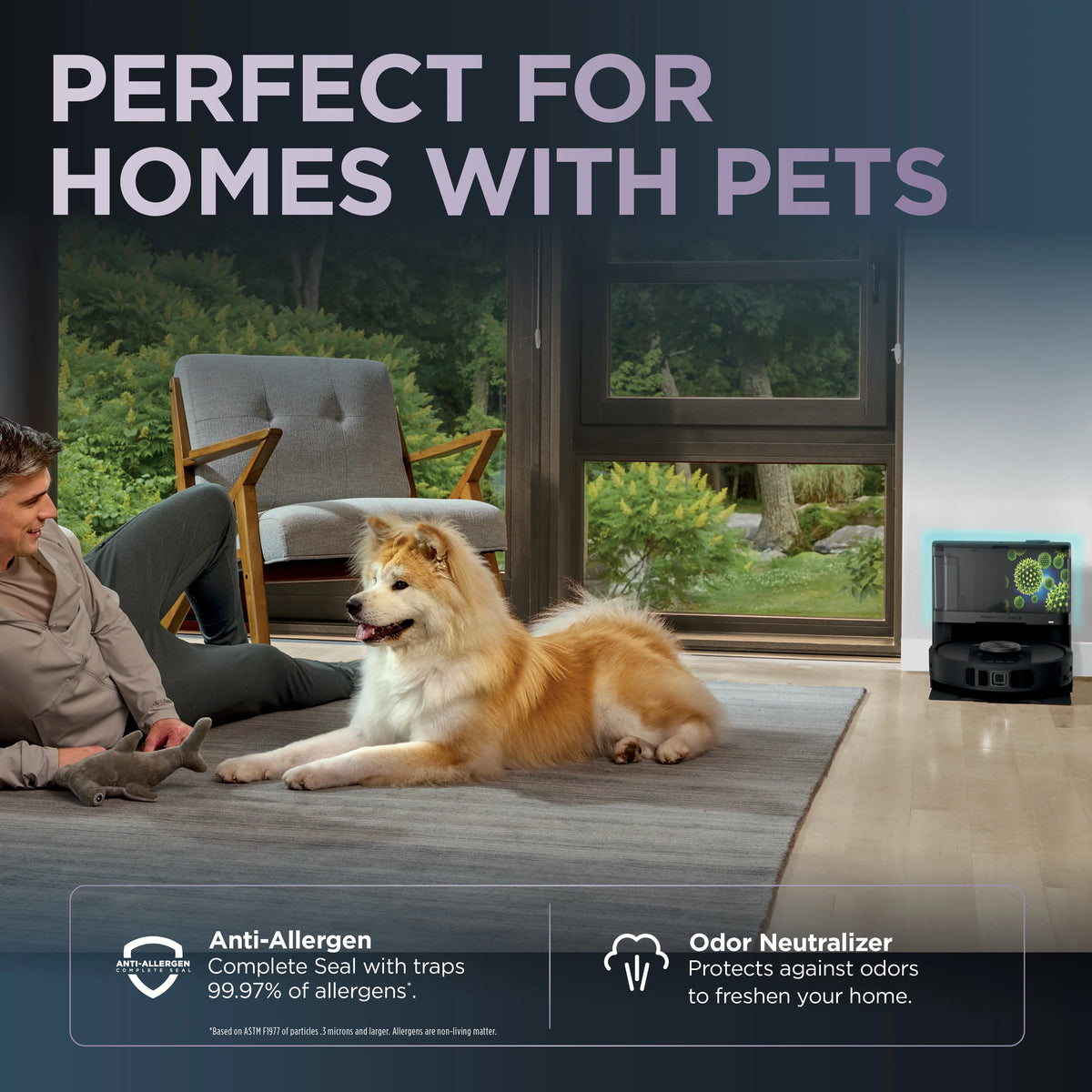 Shark PowerDetect? NeverTouch? Robot Vacuum and Mop, Self-Empty & Self-Refill, Bagless, 60-Day Debris Capacity HEPA Base, 30-Day Capacity Refill Tank, Pad Dry, RV2820YE