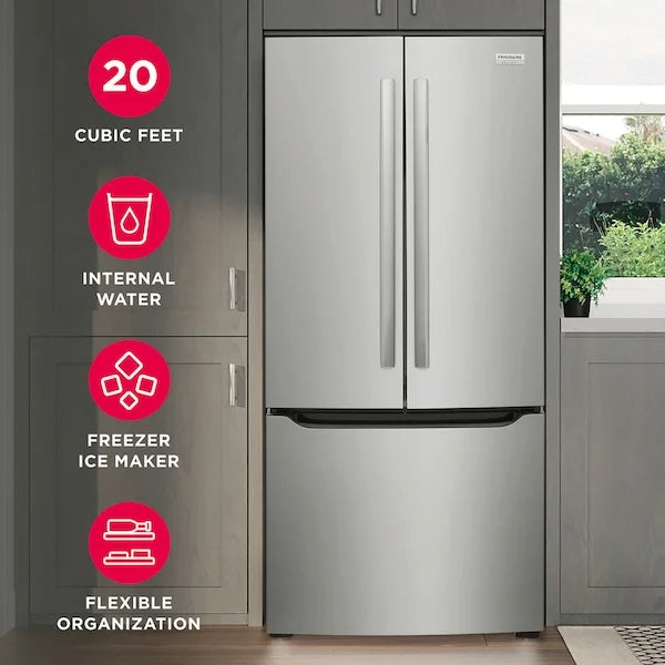 Frigidaire Gallery 20 Cu. Ft. Standard-Depth French Door Refrigerator, Stainless Steel