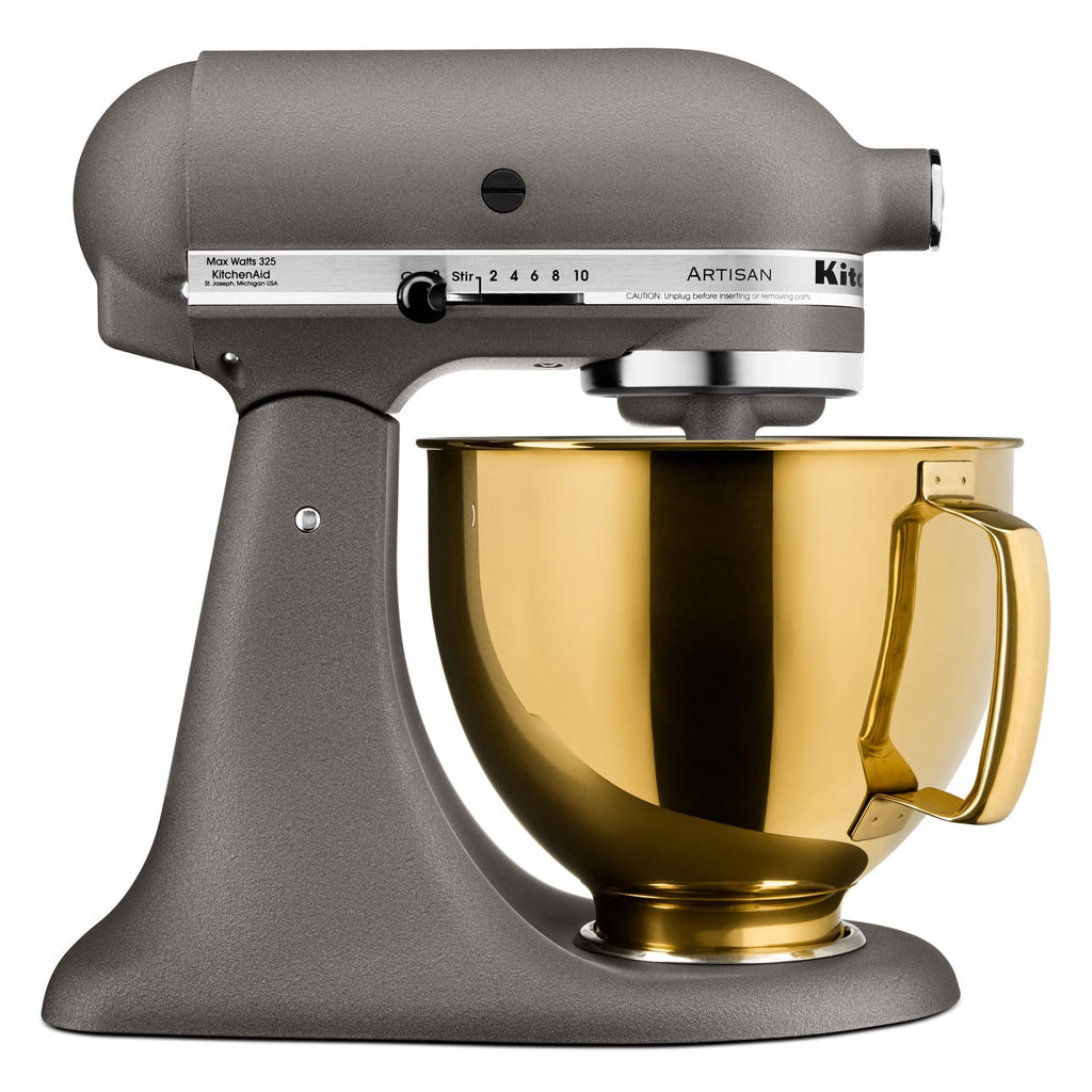 KitchenAid 5 Quart Tilt-Head Metallic Finish Stainless Steel Bowl, Radiant Gold, KSM5SSB