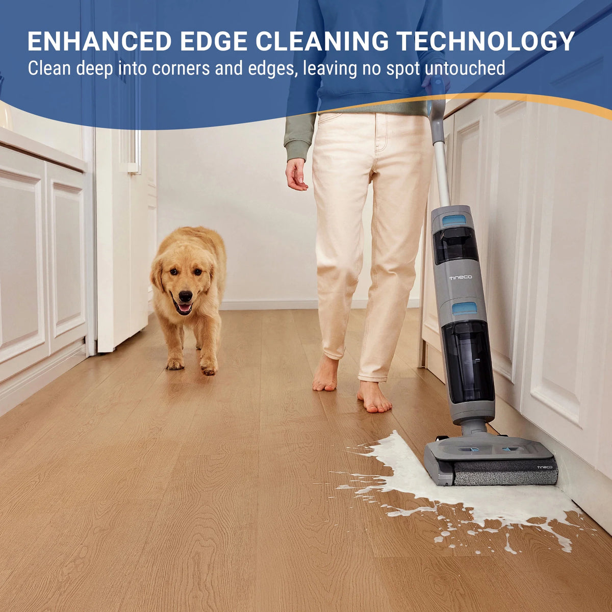 Tineco GO SENSE Cordless Smart Floor Washer, Multi-Surface Wet Dry Vacuum / Mop (GH301)