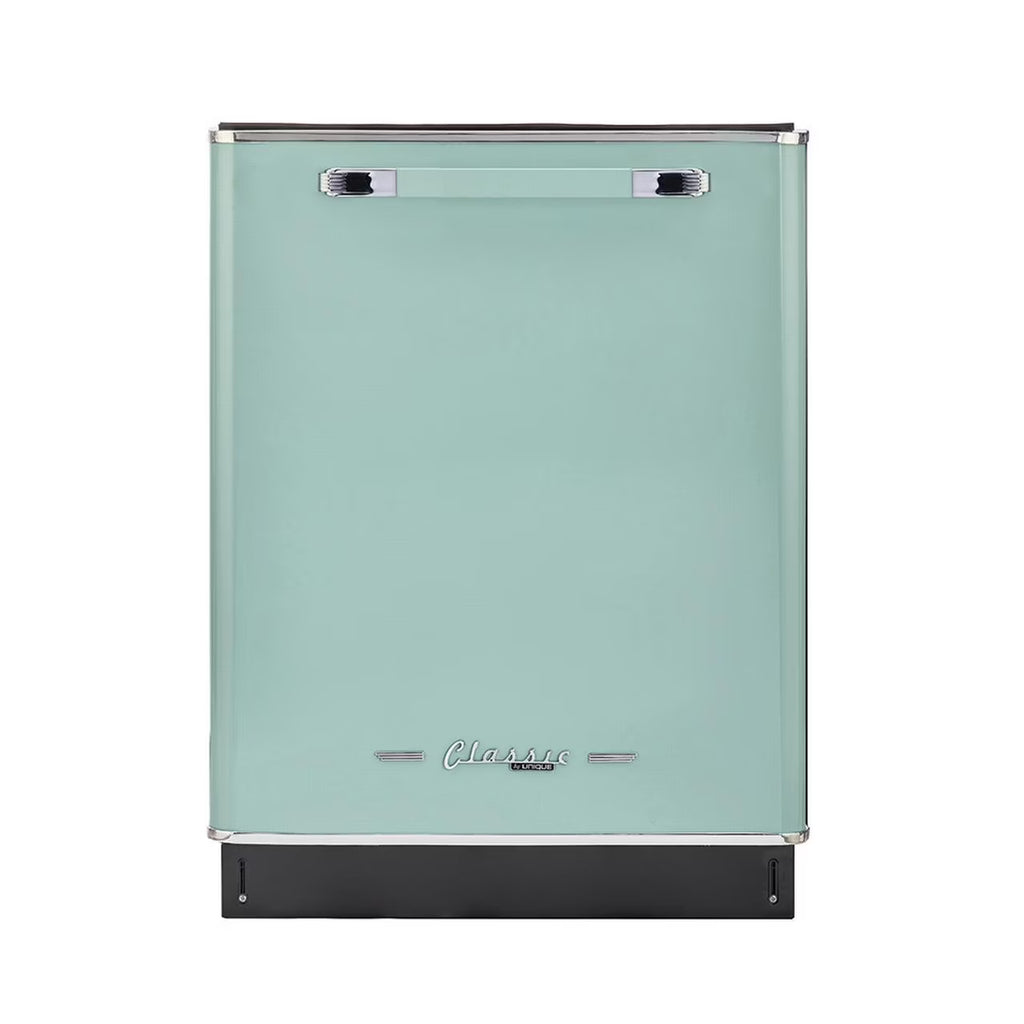 Unique Appliances Classic Retro 24" Built-in Dishwasher with Stainless Steel Tub and LED Lighting