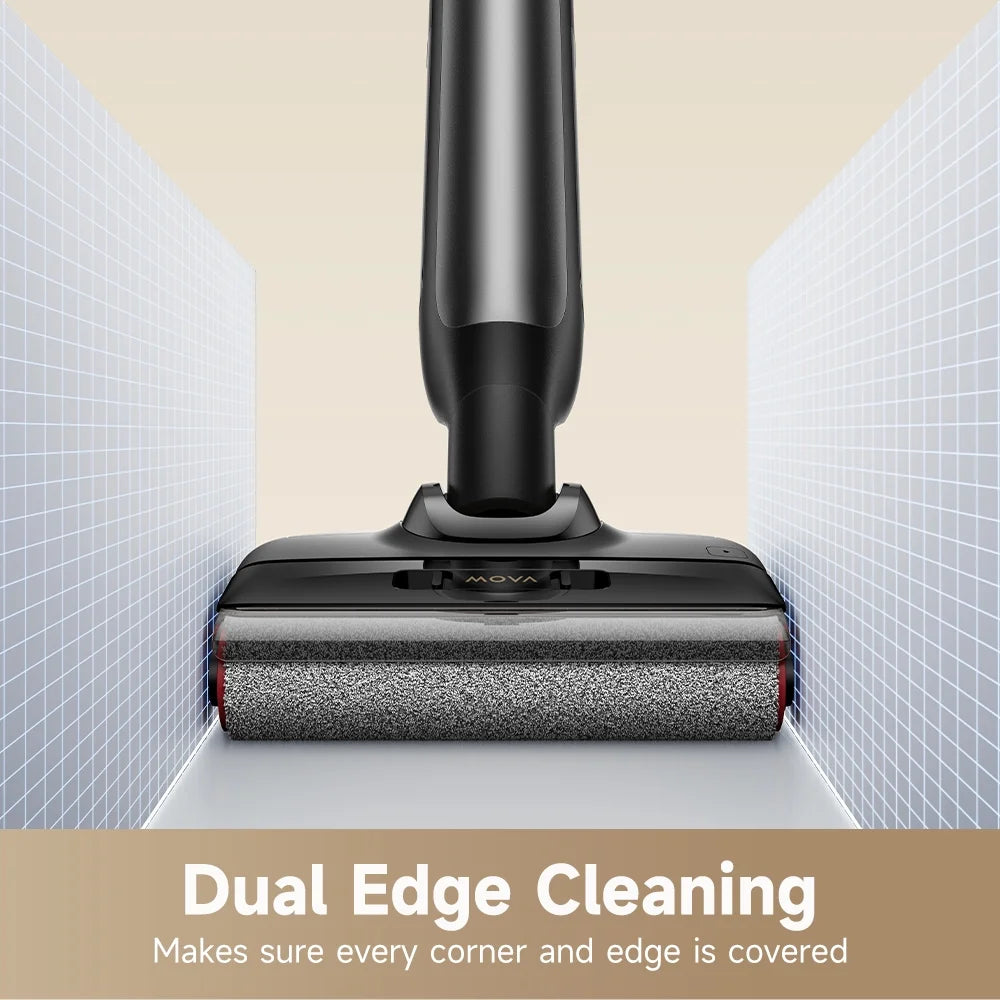 MOVA M10 Cordless Wet Dry Vacuum,Dual-Edge Self-Cleaning,18bar Suction,Zero-Tangle