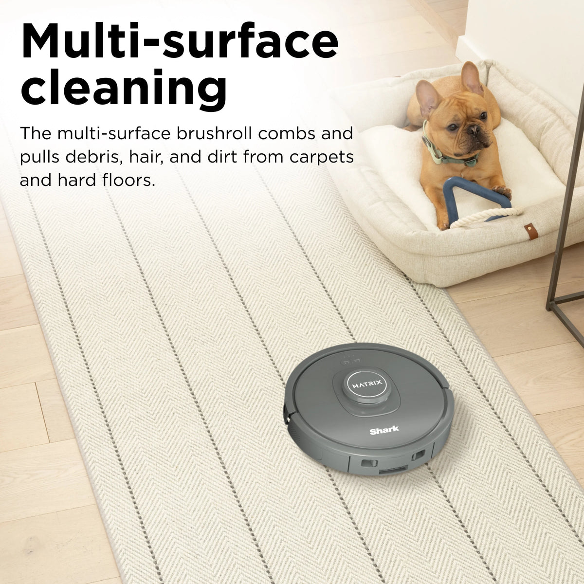 Shark Matrix Robot Vacuum, Auto Empty, 30 Day Capacity Base, Carpets & Hard Floors, Precision Home Mapping, Perfect for Pet Hair, Wi-Fi, RV2300S