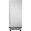 Hanover The Vault 15 In. Stainless Steel Undercounter Ice Maker with Reversible Door and Touch Controls