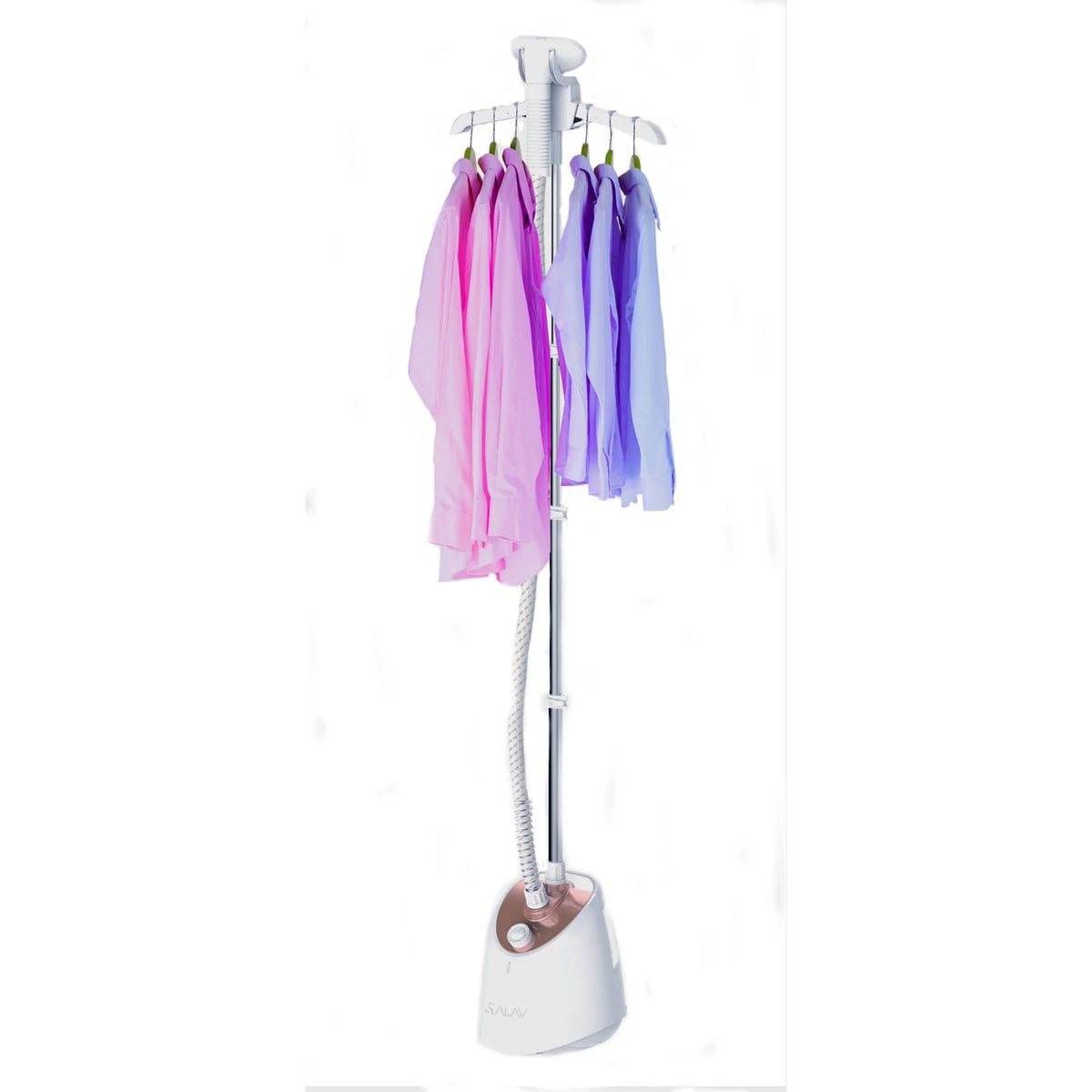 SALAV? GS45-DJ Professional Series Dual Bar Garment Steamer with Foot Pedals, Silver