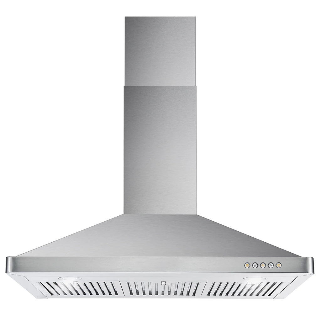 Cosmo 3 Piece Kitchen Appliance Package With 36" Electric Cooktop 36" Wall Mount Range Hood 24" Single Electric Wall Oven Kitchen Appliance Bundles