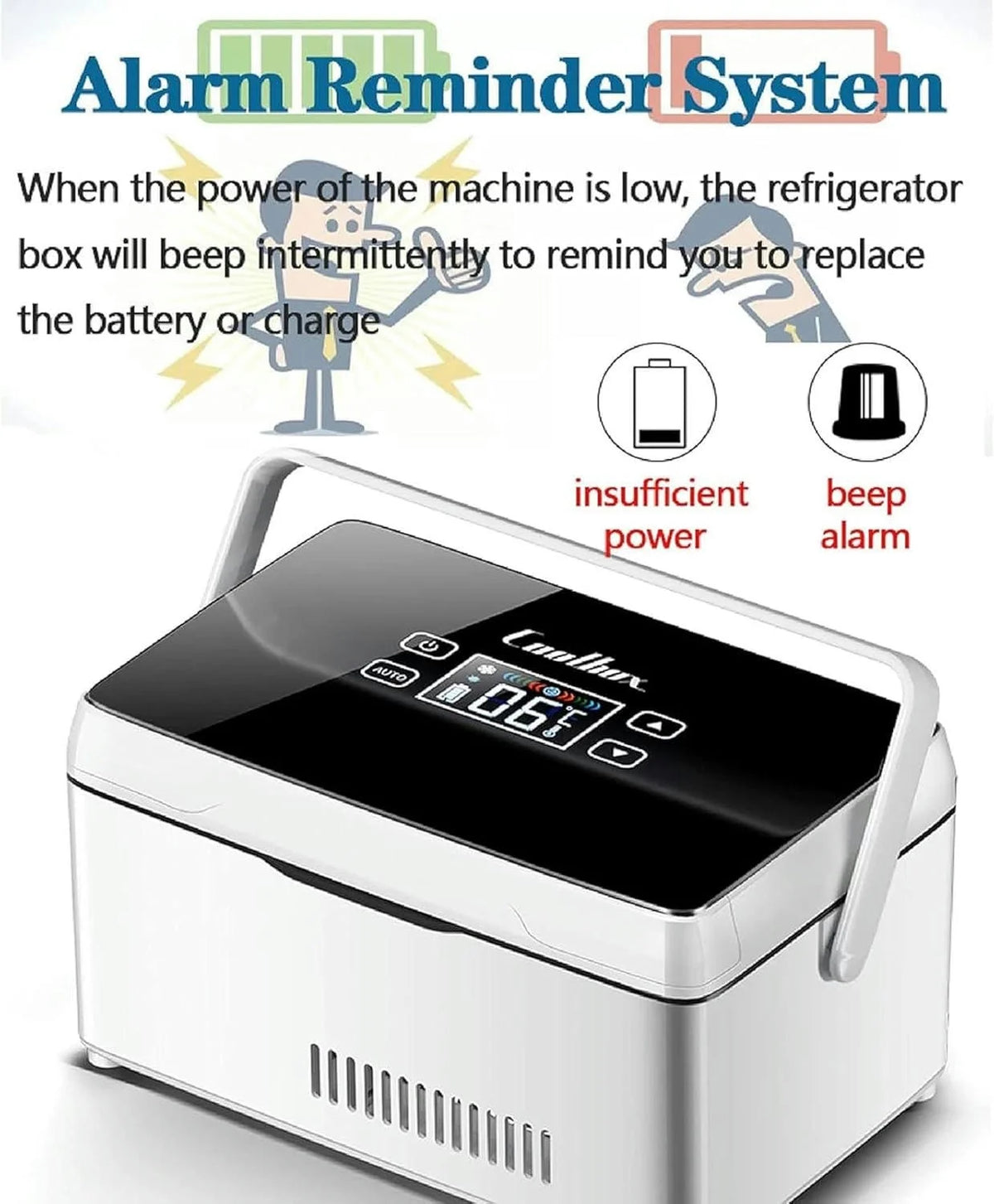GXCZ Insulin Cooling Box Refrigerator Insulin Cooler Travel Box, Insulin Cooler, Refrigerator, USB Charging Thermostatic Refrigerator With Bag And Handle