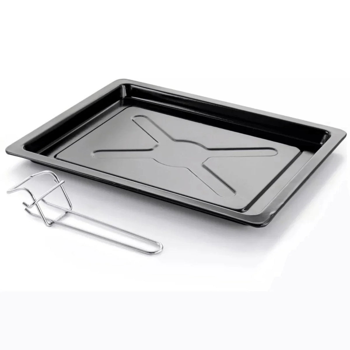 Better Chef Chef Central XL Toaster Oven and Broiler with Dual Solid Element Burners in Black