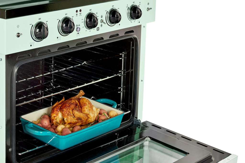 Unique Appliances Oven 30.0 in 3.9 cu/ft Electric Freestanding Range in Marshmallow White