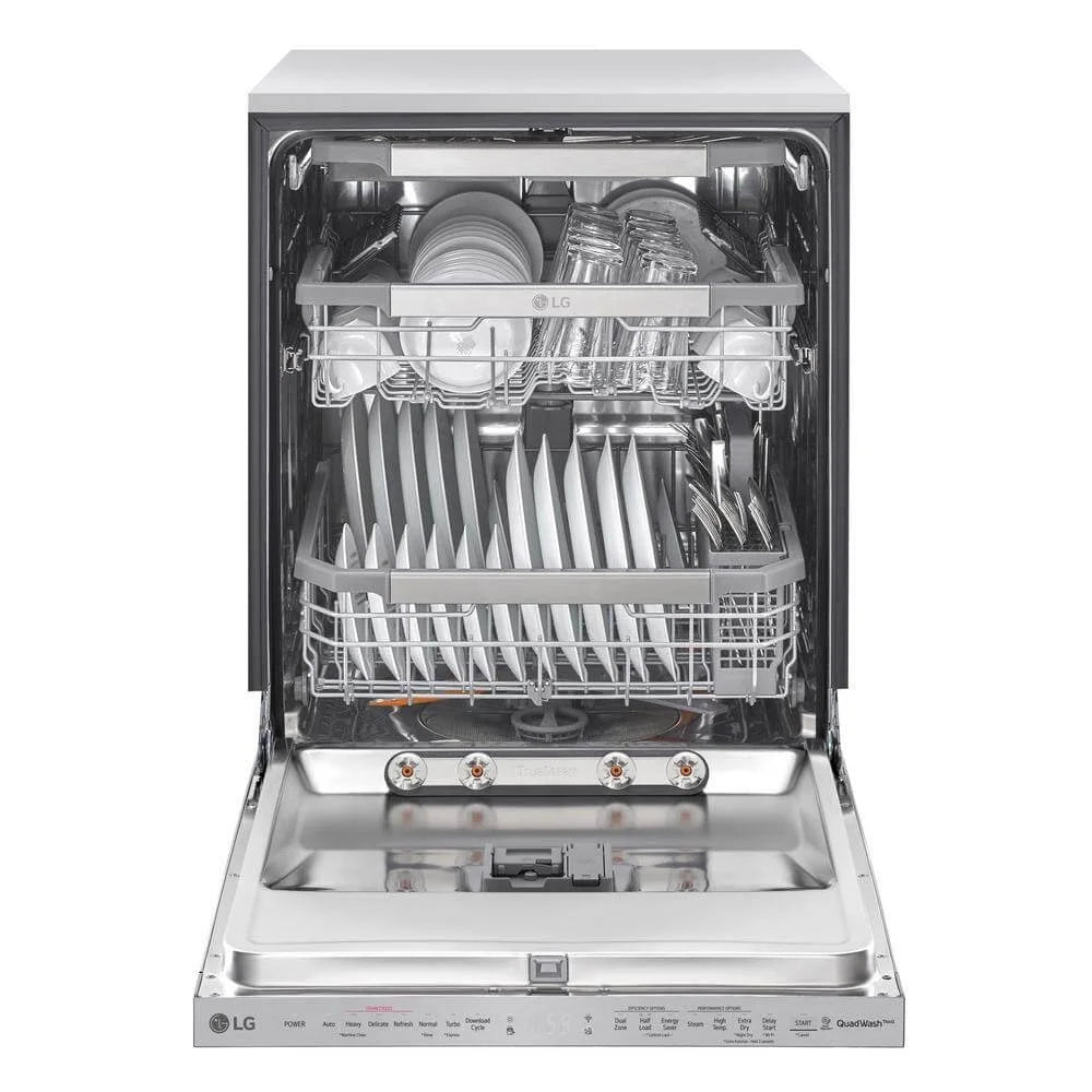 LG LDP6810SS 44 dBA Top Control Smart Dishwasher with QuadWash