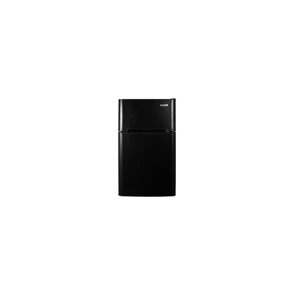 Conserv 19" BLACK Compact 2 Door Mini Refrigerator 3cf Reversible Door 110V
