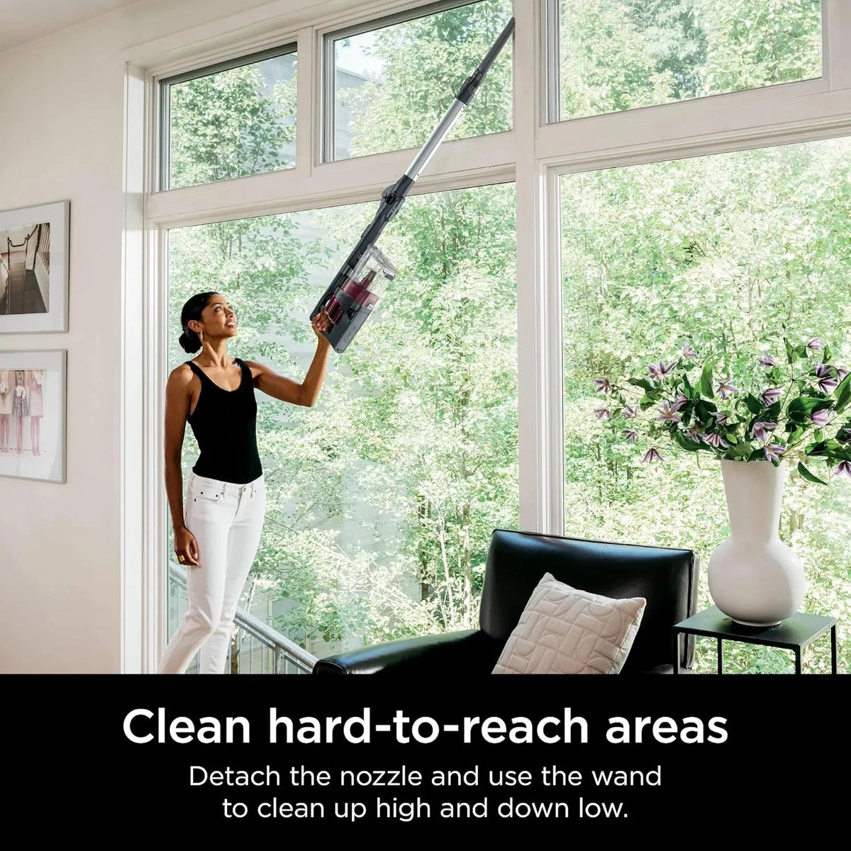 Restored Shark R-IZ464H Vertex Cordless Stick Vacuum with DuoClean PowerFins, Lightweight, Pet Hair, HEPA, 60 Min Run Time (Refurbished)