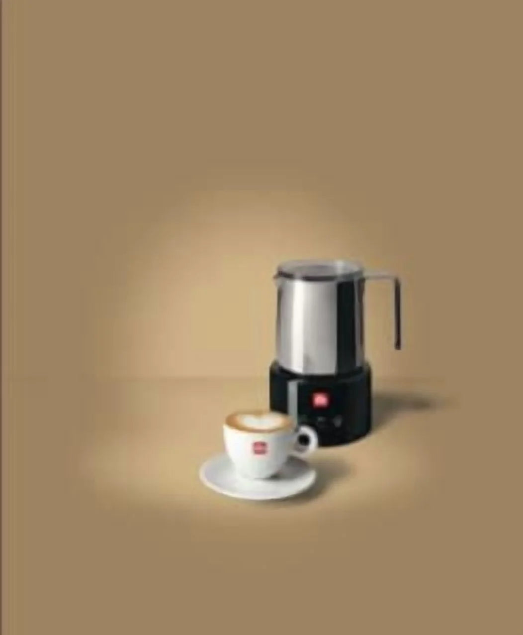 illy Electric Milk Frother- Black & Stainless Steel