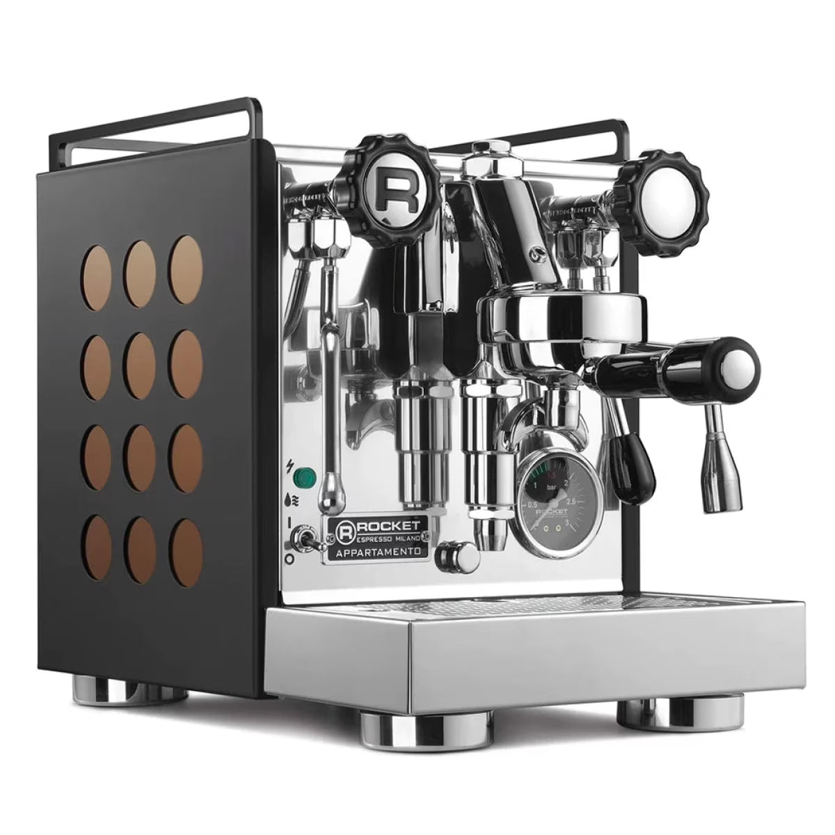Rocket Espresso Appartamento Nera Espresso Machine | E61 | Heat Exchanger | (Black/Black)
