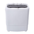 ZOKOP XPB35-188S 14.3lbs Semi-Automatic Washing Machine - Efficient, Compact Design for Apartments and Small Spaces - Gray Cover