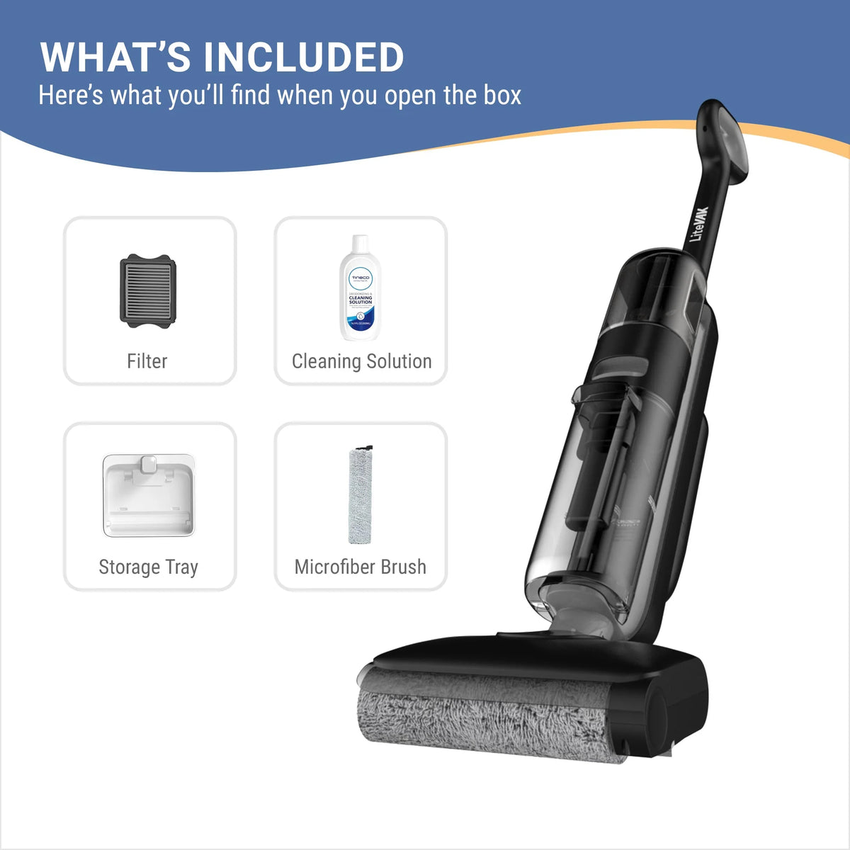 LiteVak Wash Pro Cordless Vacuum Mop by Tineco