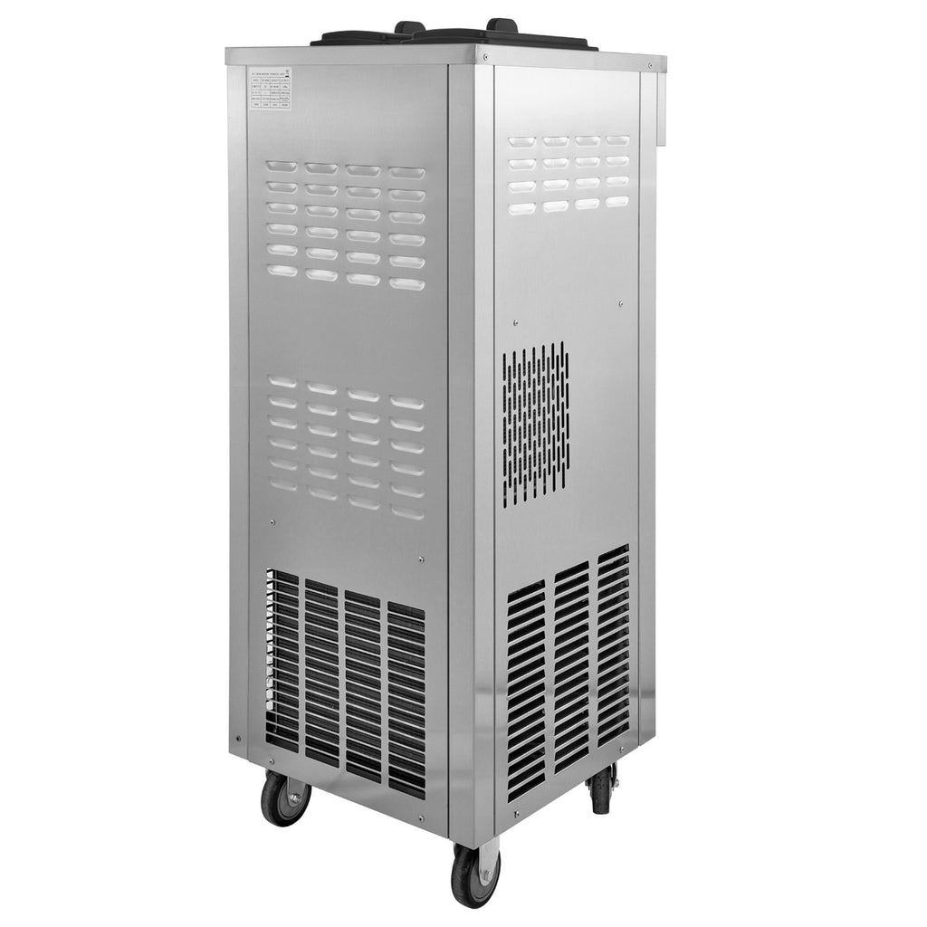 SHENGJINSH Pre-cooled Commercial Ice Cream Machine, 3 Flavors Countertop Soft Serve Ice Cream Maker
