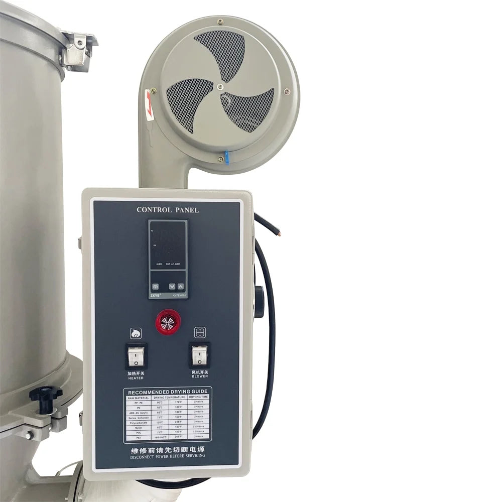 Techtongda 15kg Hopper Type Plastic Dryer Hot Air Plastic Pellet Dryer 220V