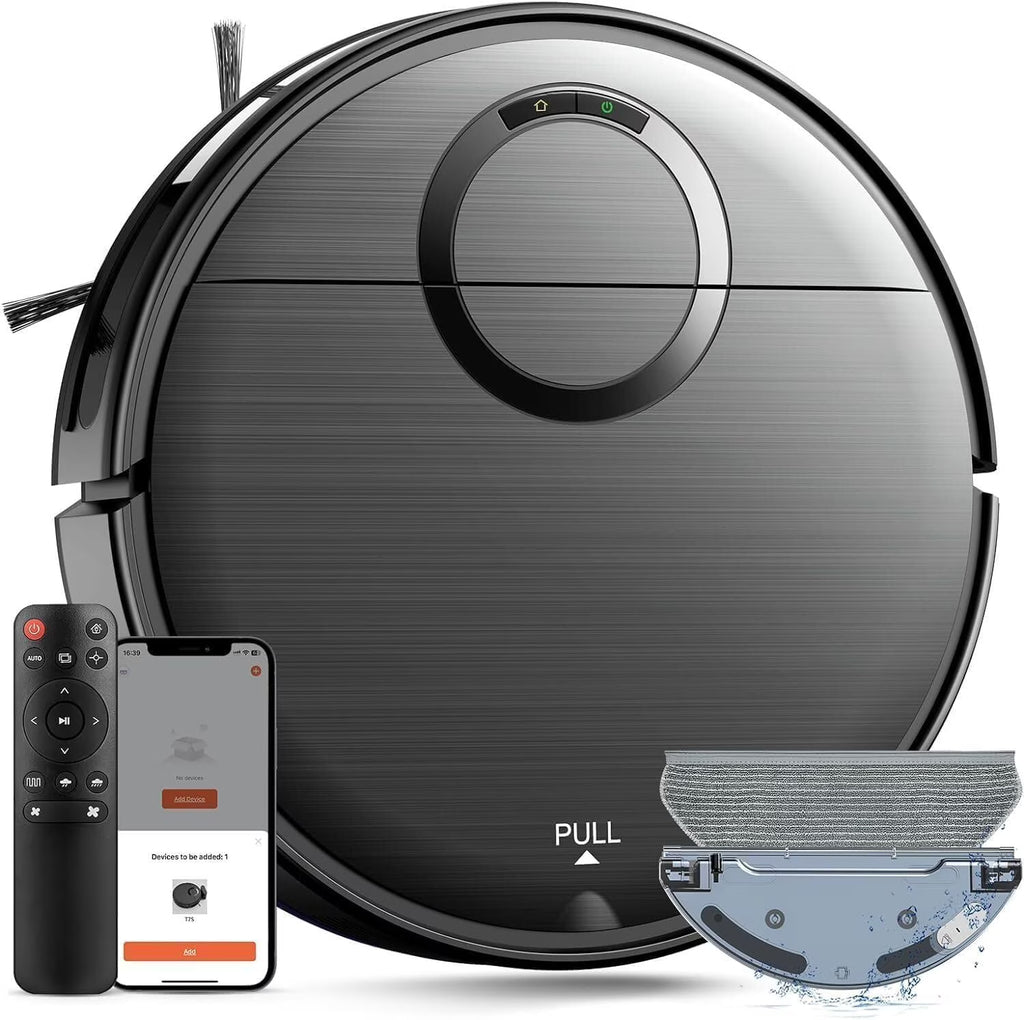 ONSON Robot Vacuum and Mop Combo, 2 in 1 Mopping Robotic Vacuum with Schedule, App/Bluetooth/Voice, Max Suction 2000Pa, Self-Charging Robot Vacuum Cleaner 04