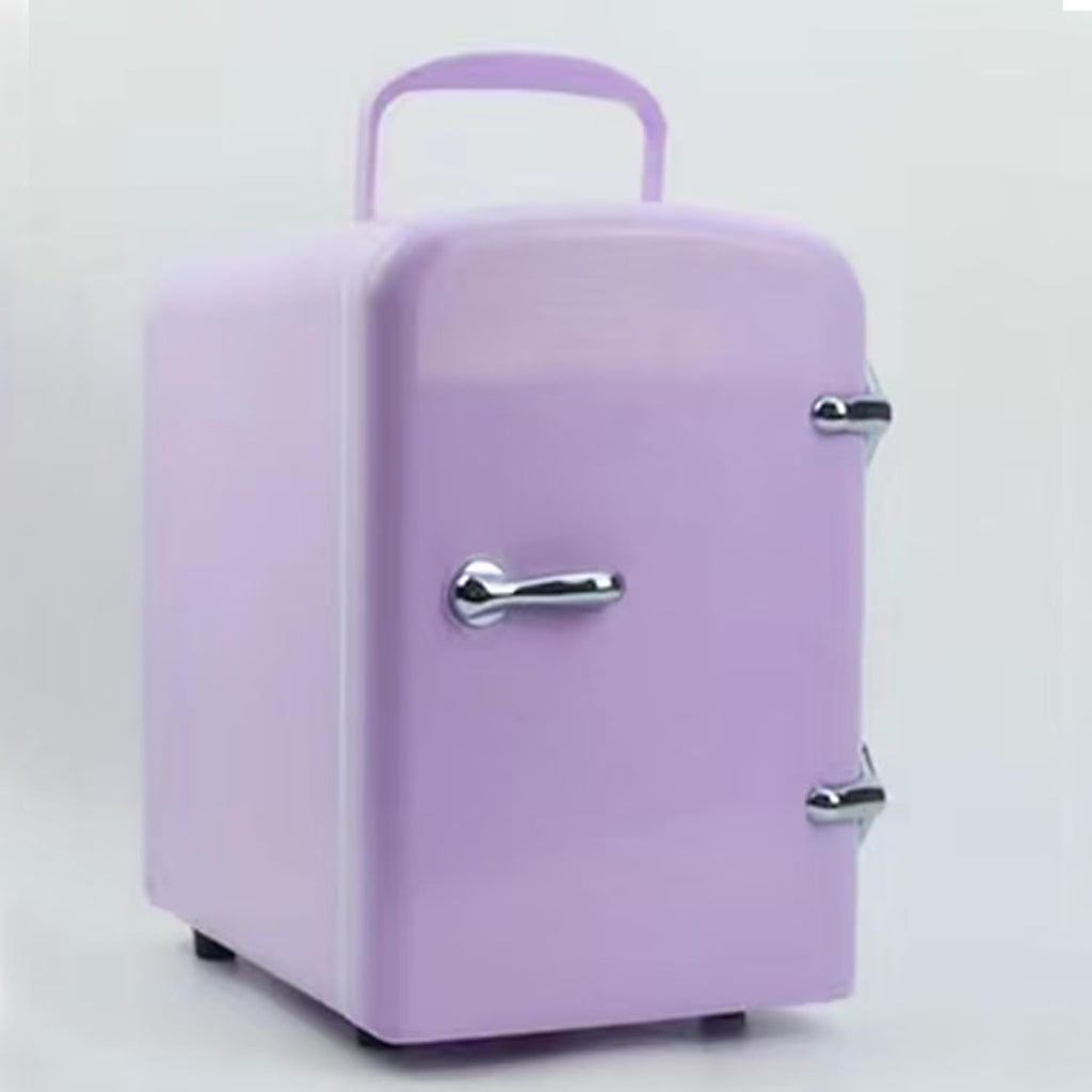 Mini Fridge,Skincare Fridge,Portable 4-Liter Capacity Makeup Fridge,Ideal for Bedroom, Dorm, Car and Office Use,Thermoelectric Cooler and Warmer,Car Fridge (Black)