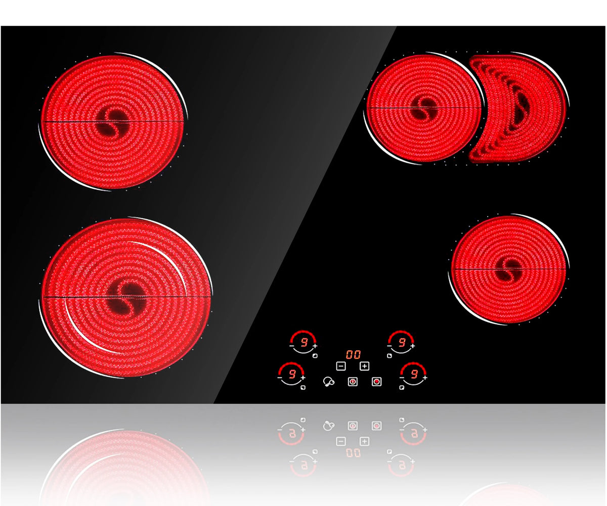 Ramblewood 4 Burner 30" Electric Cooktop, Ec4-70, 7200W