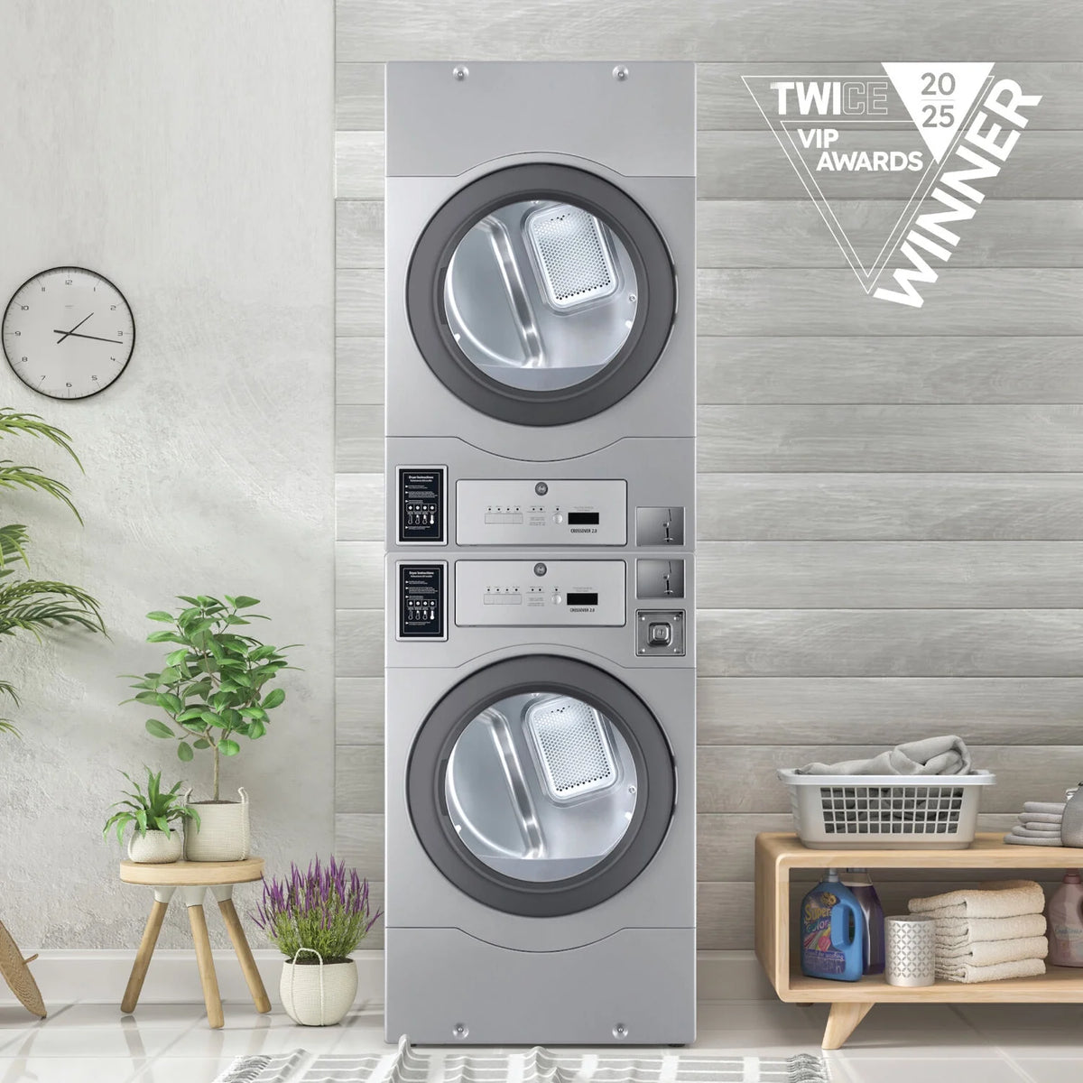 Crossover Crossover 2.0 by Wascomat Coin-Operated Electric Dryer stacked units