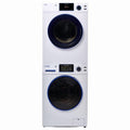 MARINE ANTI CORROSION Stackable Compact Washer 1.6cf+Sensor Dryer 3.1cf 110V