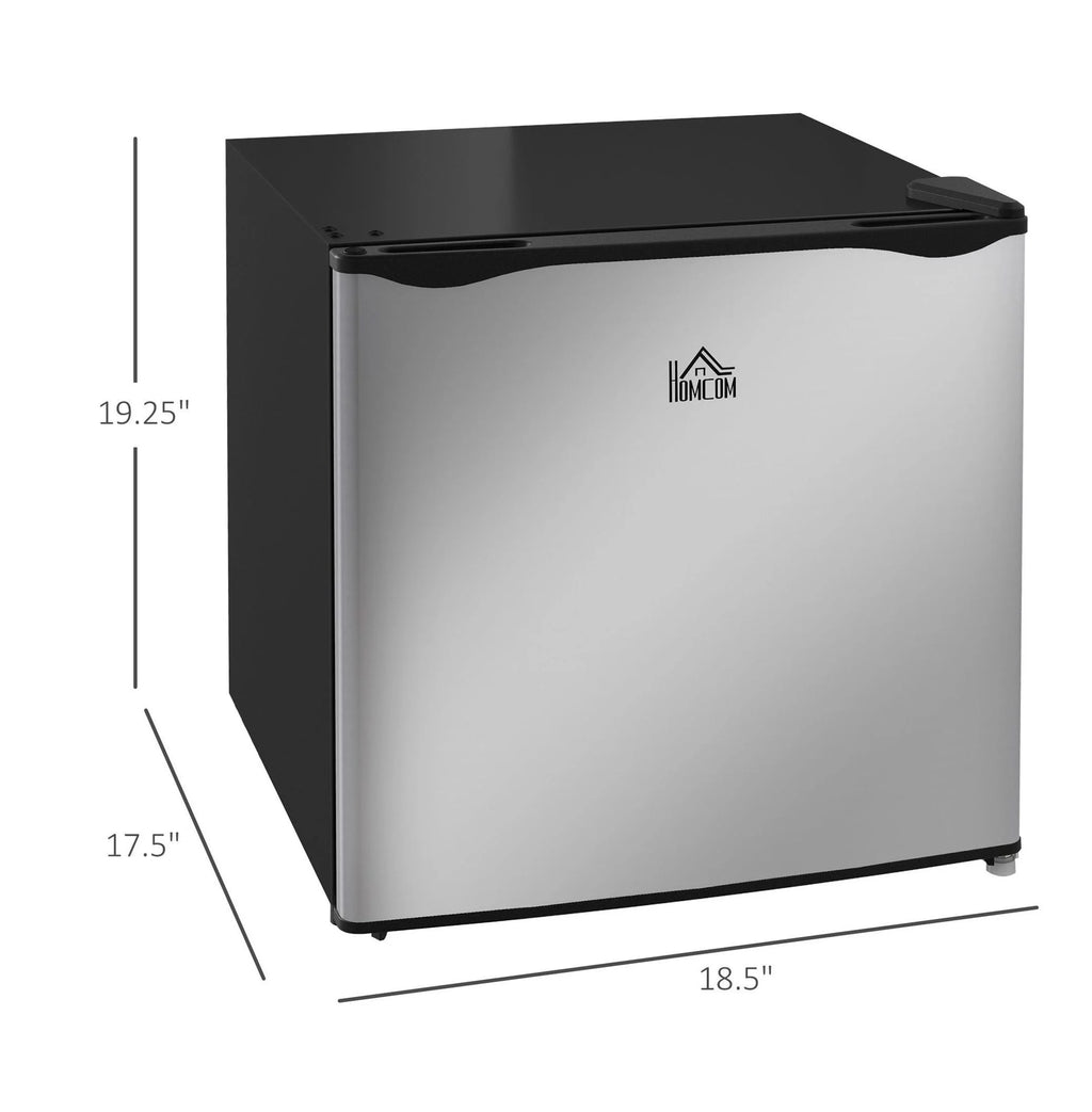 Mini Upright Freezer 1.1 Cu.Ft - Compact Silver Freezer, Removable Shelves, Low Noise, Adjustable Temperature - Ideal for Apartments, Dorms, Offices