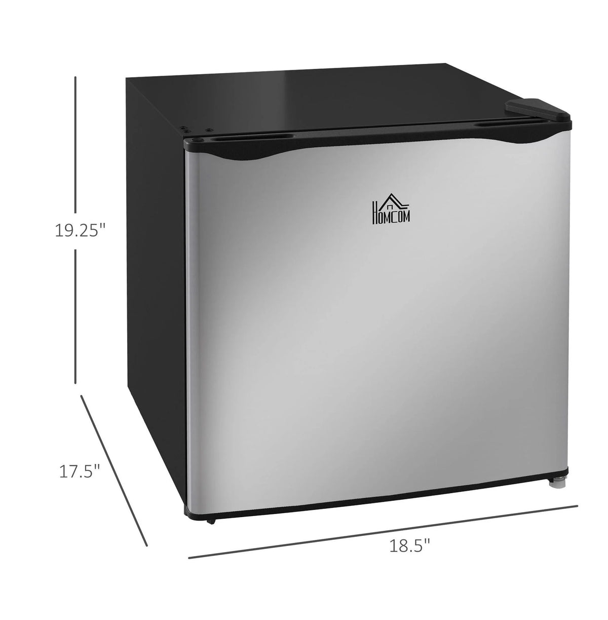 Mini Upright Freezer 1.1 Cu.Ft - Compact Silver Freezer, Removable Shelves, Low Noise, Adjustable Temperature - Ideal for Apartments, Dorms, Offices
