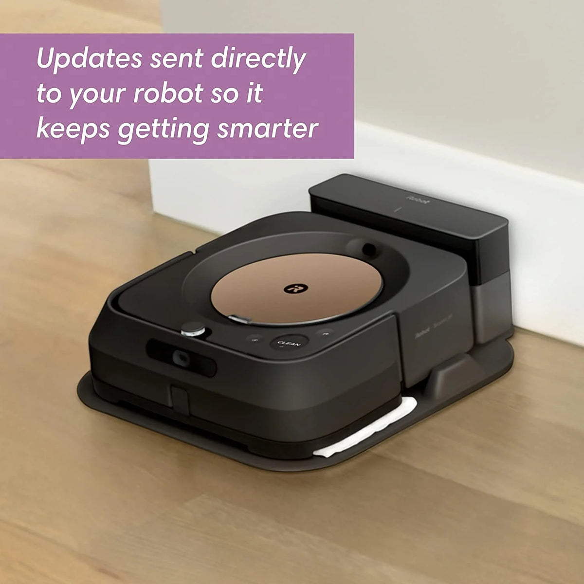 iRobot Braava Jet M6 6012 Ultimate Robot Mop- Wi-Fi Connected, Precision Jet Spray, Smart Mapping, Compatible with Alexa, Ideal for Multiple Rooms, Recharges and Resumes