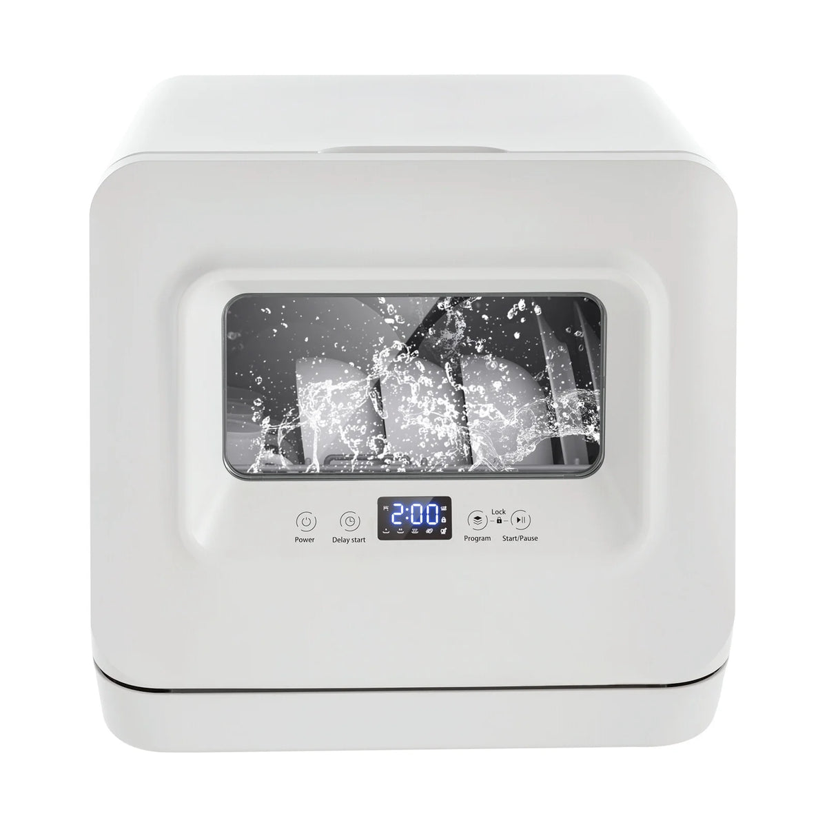785W Portable Dishwasher, Leak-Proof, Air Dry, IPX1 Waterproof, 3-in-1 Mini Dishwasher with Water Tank for Kitchen