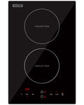 Empava Electric Stove Induction Cooktop Vertical with 2 Burners Vitro Ceramic Smooth Surface Glass