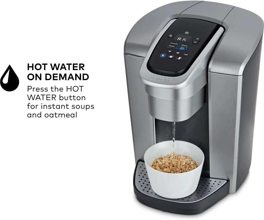 Restored Keurig K-Elite Single-Serve K-Cup Pod Coffee Maker, (Brushed Silver) (Refurbished)