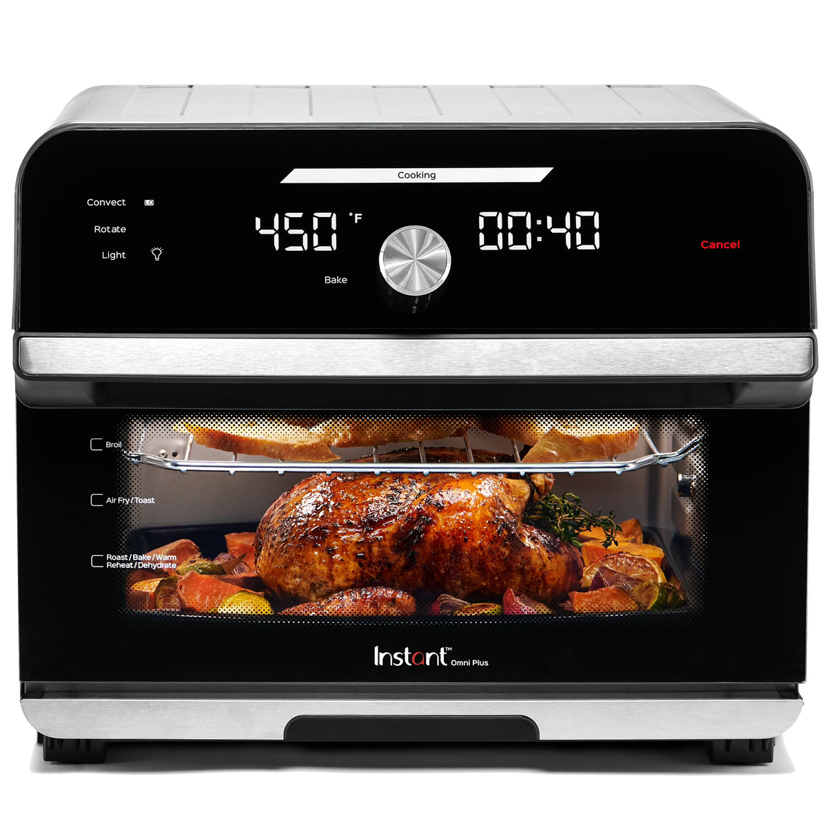 Instant Omni Plus 18L Air Fryer Toaster Oven Combo with 10-in-1 Functions, from the Makers of Instant Pot