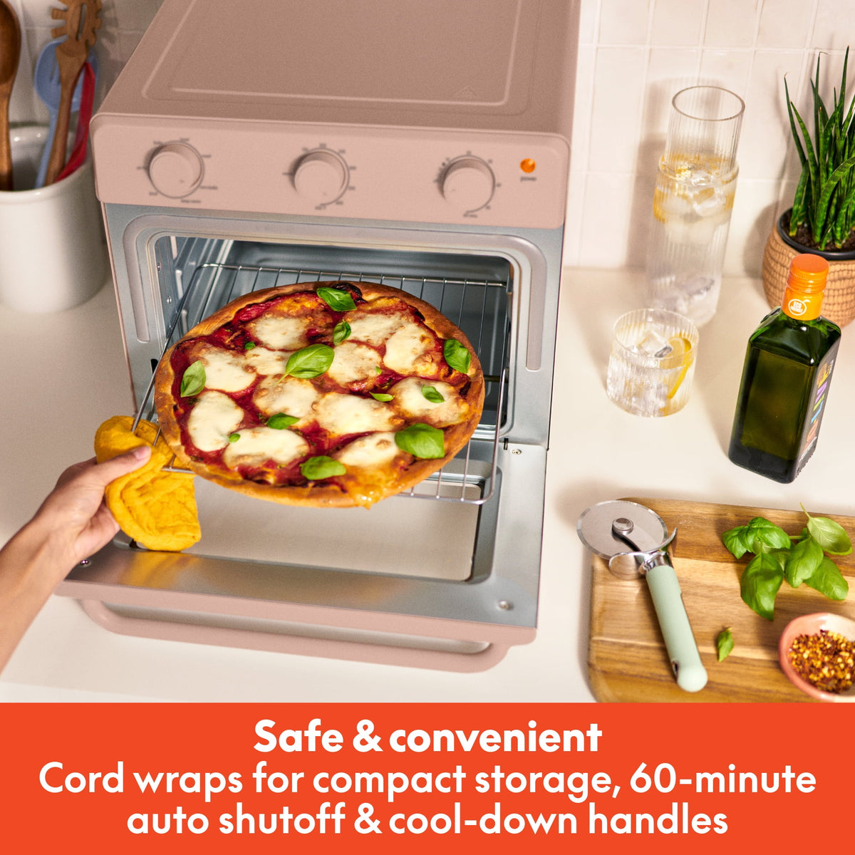 bella 6-Slice Toaster Oven, Oatmilk