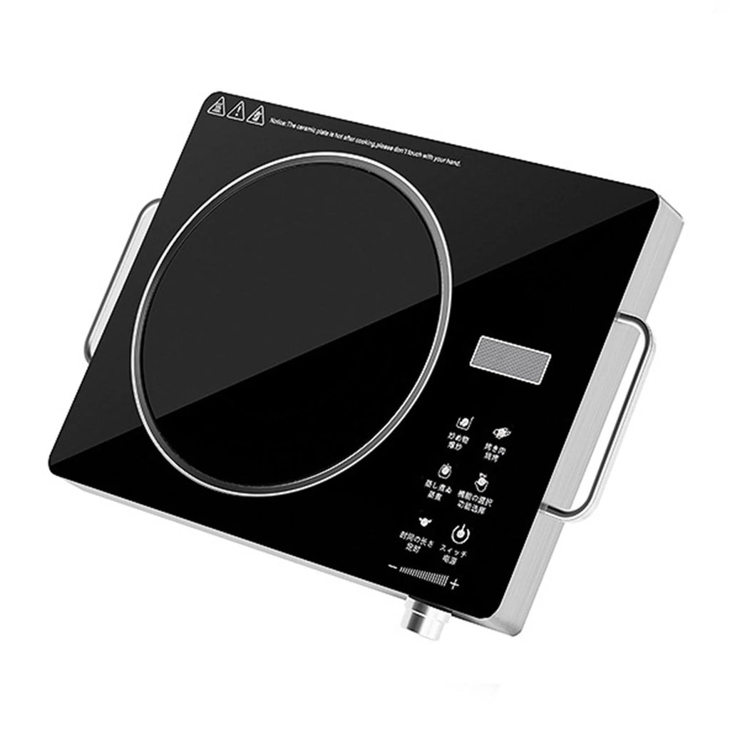 CUTICATE Electric Top with Knob Control, Commercial Grade Portable Cooker, Electric Cooktop for Rvs Camping Kitchen Dormitories