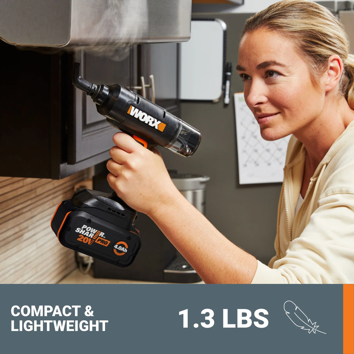 Worx WX770L.9 20V SteamStorm? Cordless Handheld Steam Cleaner (Tool Only)